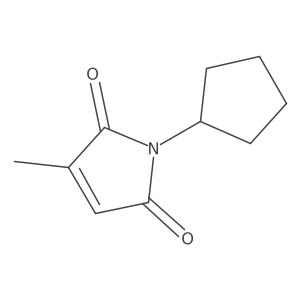 1-cyclopentyl-3-methyl-2,5-dihydro-1H-pyrrole-2,5-dione Structure