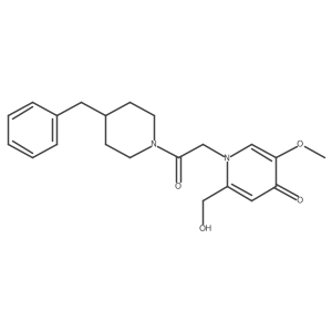 1-(2-(4-benzylpiperidin-1-yl)-2-oxoethyl)-2-(hydroxymethyl)-5-methoxypyridin-4(1H)-one Structure