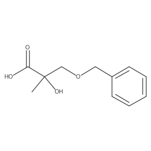 2-Hydroxy-2-methyl-3-phenylmethoxypropanoic acid Structure