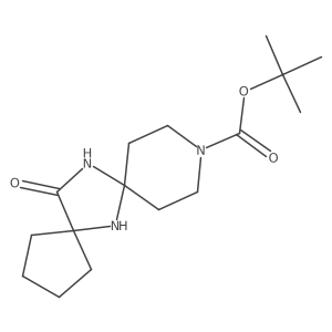 14-Oxo-6,10,13-triaza-dispiro[4.1.5.2]tetradecane-10-carboxylic acid tert-butyl ester Structure