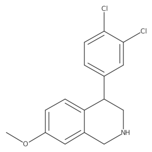 4-(3,4-Dichlorophenyl)-7-methoxy-1,2,3,4-tetrahydroisoquinoline Structure