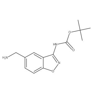 tert-Butyl (5-(aminomethyl)benzo[d]isoxazol-3-yl)carbamate Structure