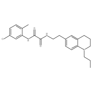 N1-(5-chloro-2-methylphenyl)-N2-(2-(1-propyl-1,2,3,4-tetrahydroquinolin-6-yl)ethyl)oxalamide Structure