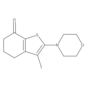 3-Iodo-2-morpholino-5,6-dihydro-1-benzothiophen-7(4h)-one Structure