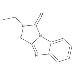 2-ethyl-1,2,4-thiadiazolo[4,5-a]benzimidazole-3(2H)-one结构式