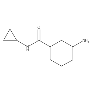 3-amino-N-cyclopropylcyclohexane-1-carboxamide结构式
