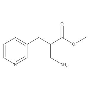 Methyl 3-amino-2-[(pyridin-3-yl)methyl]propanoate结构式