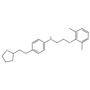 N-[2-(2,6-Dimethylphenoxy)ethyl]-4-(tetrahydro-2-furanylmethoxy)aniline Structure
