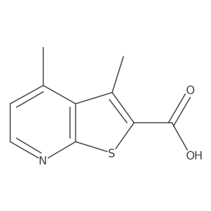 3,4-Dimethylthieno[2,3-b]pyridine-2-carboxylic acid Structure