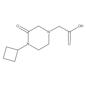 (4-Cyclobutyl-3-oxo-piperazin-1-YL)-acetic acid Structure