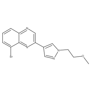 8-Bromo-2-[1-(2-methoxyethyl)pyrazol-4-yl]quinoxaline Structure