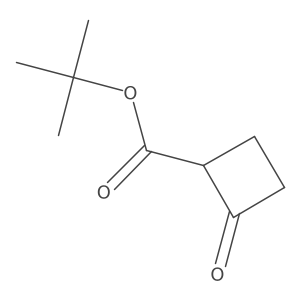 Tert-butyl 2-oxocyclobutane-1-carboxylate结构式