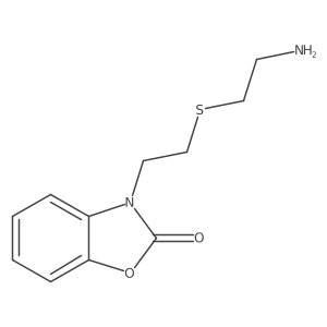 3-[2-[(2-Aminoethyl)thio]ethyl]-2(3H)-benzoxazolone Structure