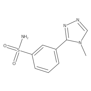 3-(4-methyl-4H-1,2,4-triazol-3-yl)benzene-1-sulfonamide结构式