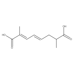 (2E,4E)-2,7-Dimethyl-2,4-octadienedioic acid Structure