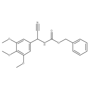 benzyl N-[cyano(3,4,5-trimethoxyphenyl)methyl]carbamate Structure