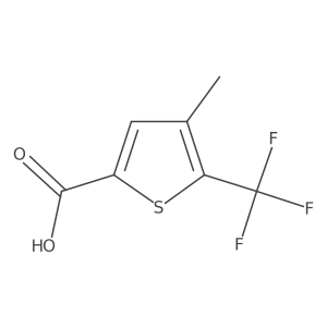 4-Methyl-5-(trifluoromethyl)thiophene-2-carboxylic acid结构式