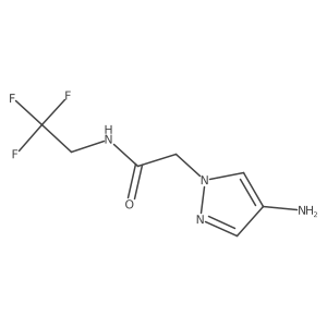 2-(4-Amino-1h-pyrazol-1-yl)-N-(2,2,2-trifluoroethyl)acetamide结构式