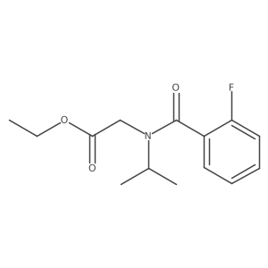 Ethyl 2-[1-(2-fluorophenyl)-N-(propan-2-YL)formamido]acetate结构式