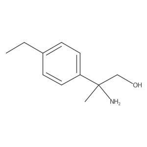 2-Amino-2-(4-ethylphenyl)propan-1-ol结构式