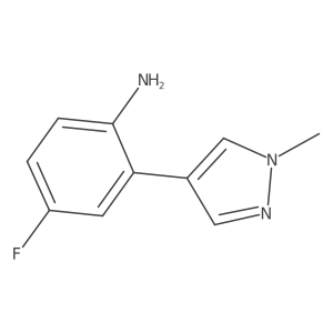 4-fluoro-2-(1-methyl-1H-pyrazol-4-yl)aniline结构式