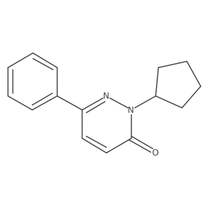2-cyclopentyl-6-phenylpyridazin-3(2H)-one Structure