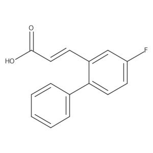 (e)-3-(4-Fluorobiphenyl-2-yl)acrylic acid结构式