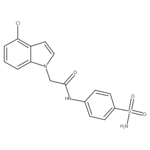 2-(4-chloro-1H-indol-1-yl)-N-(4-sulfamoylphenyl)acetamide Structure
