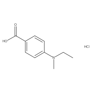 4-[Ethyl(methyl)amino]benzoic acid hydrochloride Structure