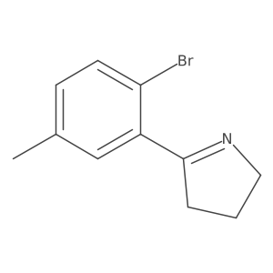 5-(2-bromo-5-methylphenyl)-3,4-dihydro-2H-pyrrole结构式