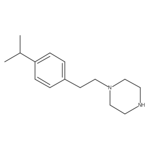 1-{2-[4-(Propan-2-yl)phenyl]ethyl}piperazine Structure