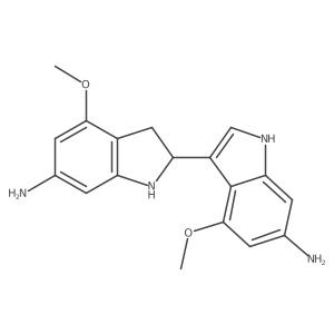 3-(2'-6-Amino-4-methoxy-indoline)-6-amino-4-methoxy-indole Structure