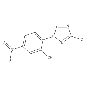 2-(3-chloro-1H-1,2,4-triazol-1-yl)-5-nitrophenol结构式