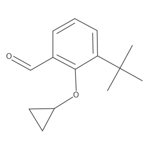 3-Tert-butyl-2-cyclopropoxybenzaldehyde Structure