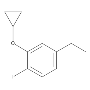 2-Cyclopropoxy-4-ethyl-1-iodobenzene Structure