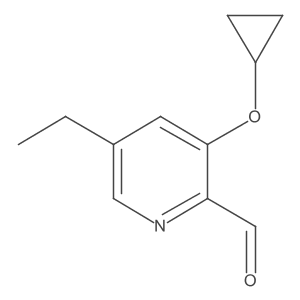 3-Cyclopropoxy-5-ethylpicolinaldehyde结构式