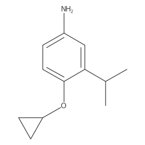 4-Cyclopropoxy-3-isopropylaniline结构式