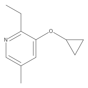 3-Cyclopropoxy-2-ethyl-5-methylpyridine Structure