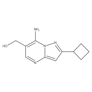7-Amino-2-cyclobutylpyrazolo[1,5-a]pyrimidine-6-methanol Structure