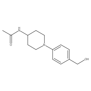 N-(1-(4-(hydroxymethyl)phenyl)piperidin-4-yl)acetamide Structure