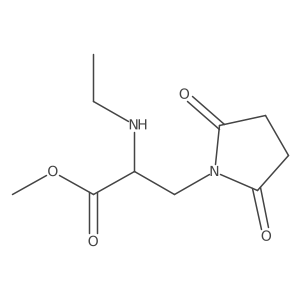 Methyl 3-(2,5-dioxopyrrolidin-1-yl)-2-(ethylamino)propanoate Structure
