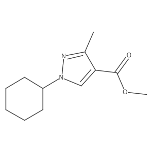 methyl 1-cyclohexyl-3-methyl-1H-pyrazole-4-carboxylate Structure