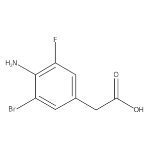 2-(4-Amino-3-bromo-5-fluorophenyl)acetic acid结构式