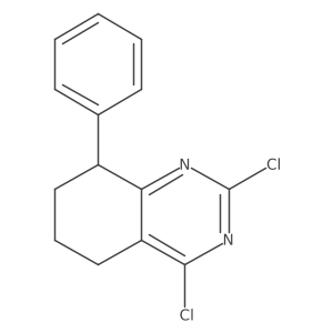 2,4-Dichloro-8-phenyl-5,6,7,8-tetrahydroquinazoline结构式