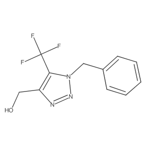 [1-benzyl-5-(trifluoromethyl)-1H-1,2,3-triazol-4-yl]methanol Structure
