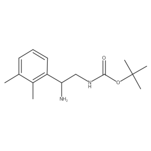 tert-butyl N-[2-amino-2-(2,3-dimethylphenyl)ethyl]carbamate结构式