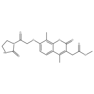 methyl {4,8-dimethyl-2-oxo-7-[2-oxo-2-(2-oxoimidazolidin-1-yl)ethoxy]-2H-chromen-3-yl}acetate Structure