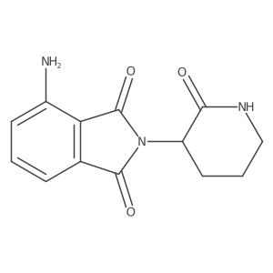 4-Amino-2-(2-oxopiperidin-3-yl)isoindoline-1,3-dione结构式
