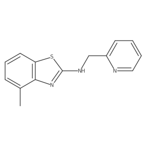 4-methyl-N-(pyridin-2-ylmethyl)benzo[d]thiazol-2-amine结构式
