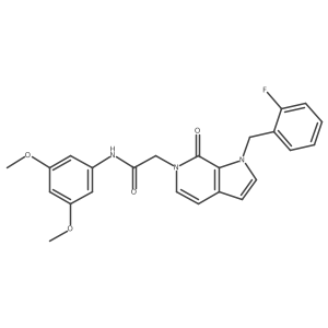 N-(3,5-dimethoxyphenyl)-2-{1-[(2-fluorophenyl)methyl]-7-oxo-1H,6H,7H-pyrrolo[2,3-c]pyridin-6-yl}acetamide Structure
